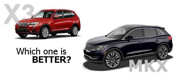 BMW X3 or Lincoln MKX midsize SUV comparison