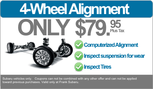 subaru alignment special