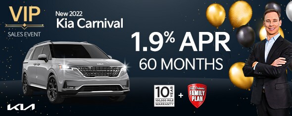 New 2022 Kia Carnival - 1.9% APR for 60 months