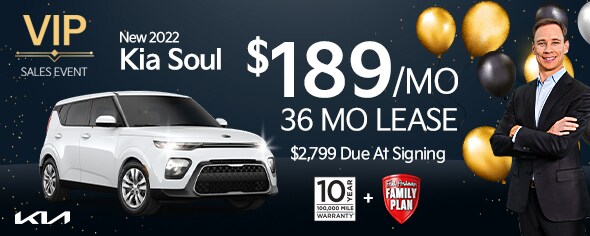 New 2022 Kia Soul - $189/mo for 36 month lease