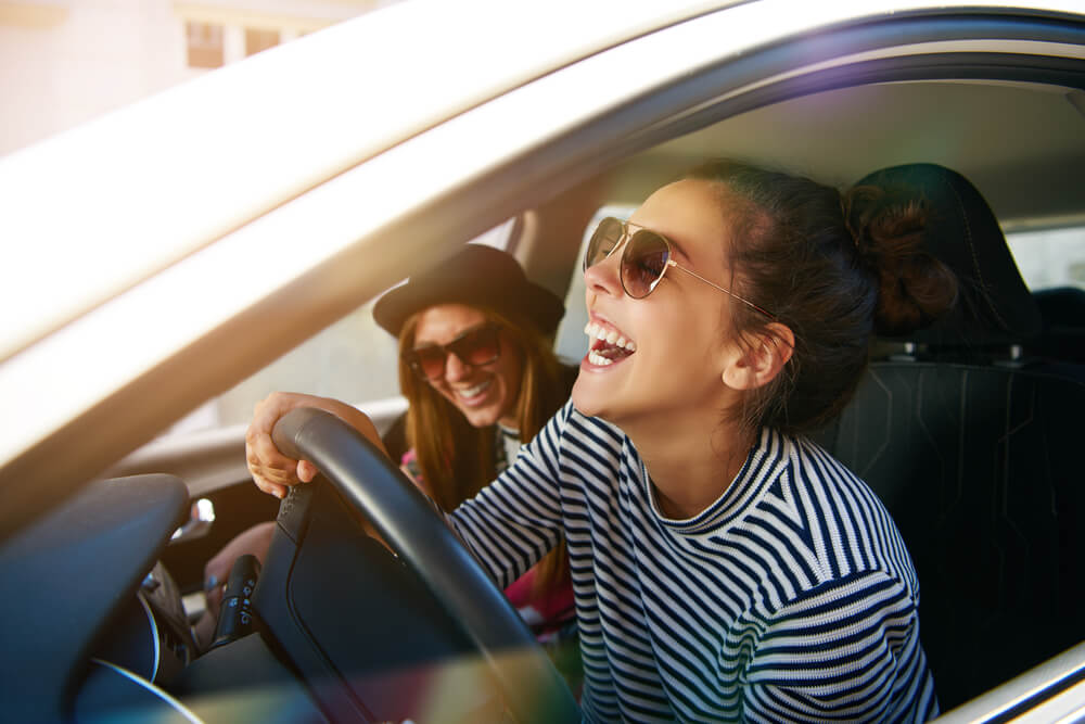 Friends Driving