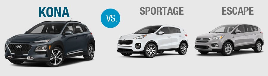 Kona Sportage Escape Comparison