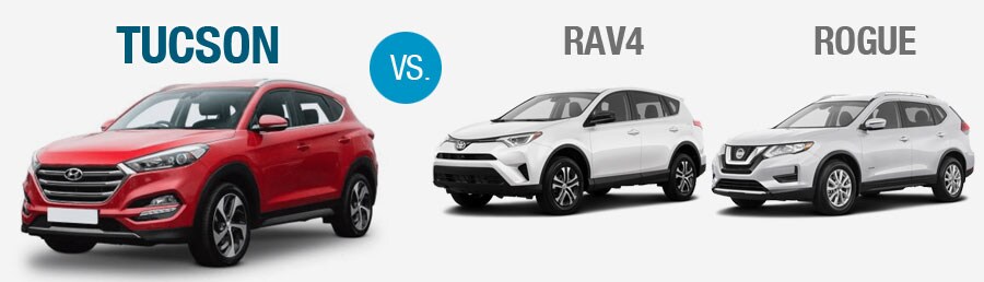 2019 Tucson RAV4 Rogue Comparison