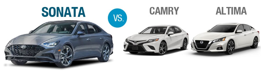 2020 Hyundai Sonata vs 2020 Toyota Camry vs 2020 Nissan Altima