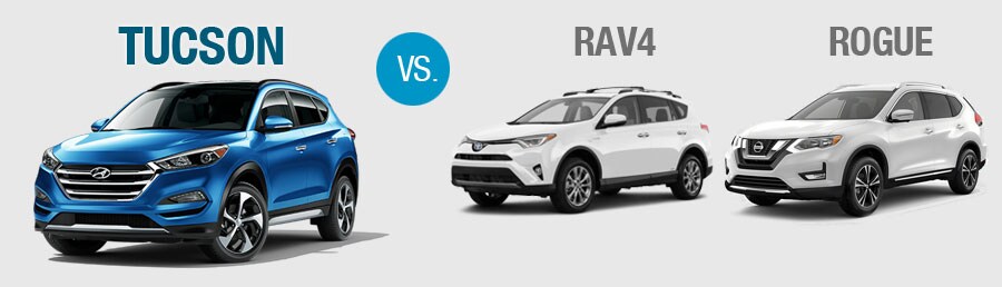 2018 Hyundai Tucson vs Toyota RAV4 vs Nissan Rogue