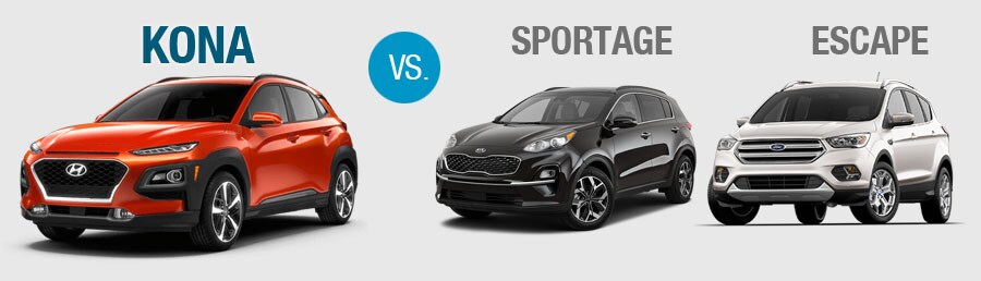 2020 Kona Sportage Escape Comparison