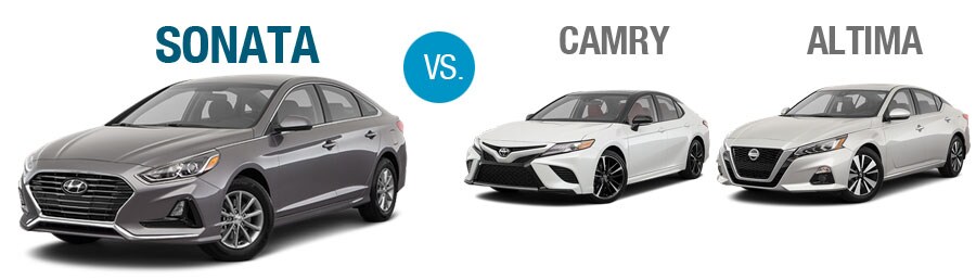 2019 Hyundai Sonata vs 2019 Toyota Camry vs 2019 Nissan Altima