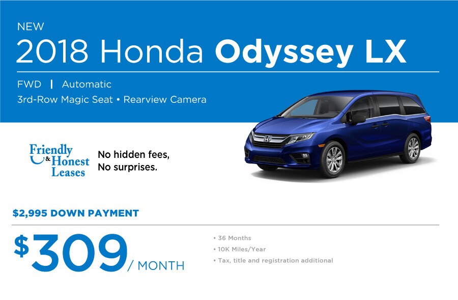 Honda Odyssey Special Offer