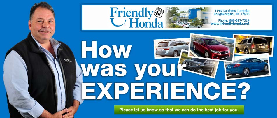 How Was Your Experience at Friendly Honda?