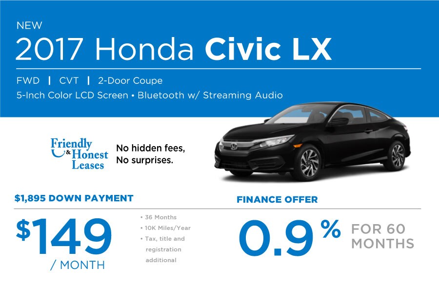 Honda Civic Coupe Special Offer
