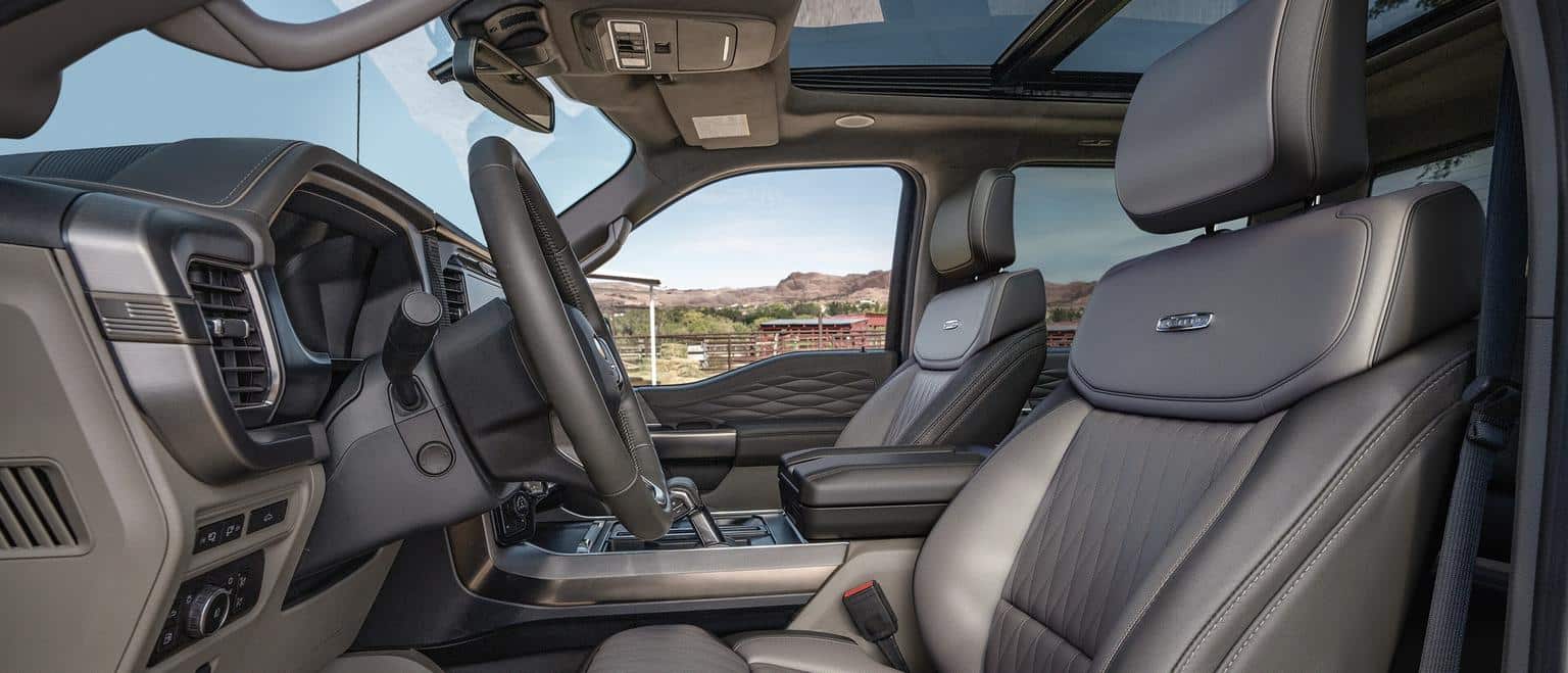 2025 Ford F-150 interior showing spacious cabin