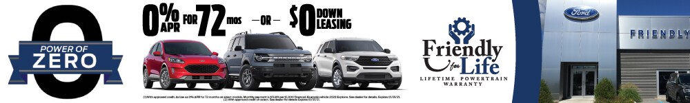 Get the Power of Zero at Friendly Ford!