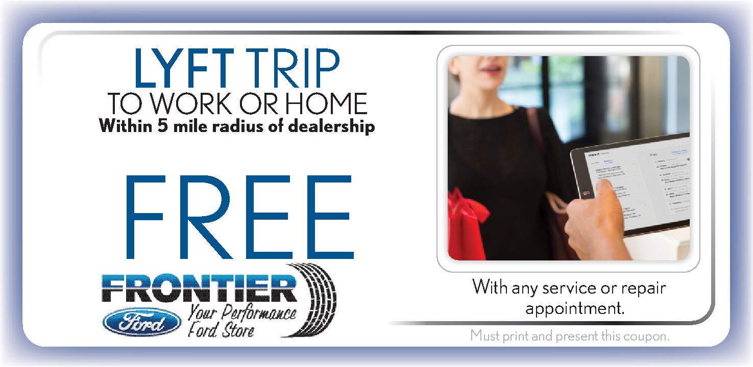 Free Lyft Service Coupon, Santa Clara Ford Automotive Service. If no image, this offer has ended. Free Lyft Service, Santa Clara Ford Service Coupon. If no image, this offer has ended.