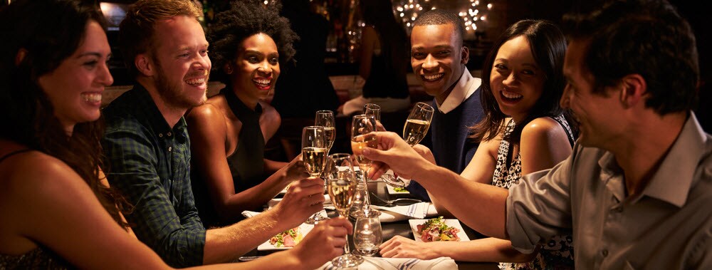 Friends at Restaurant