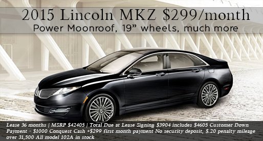 New MKZ Special