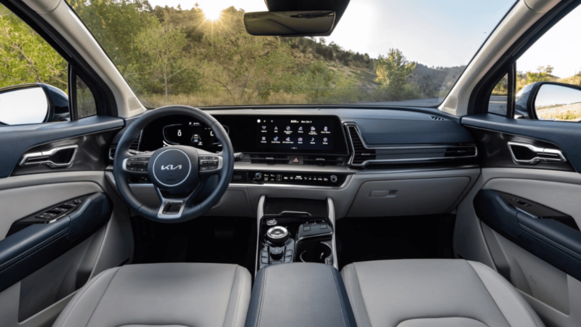 2024 Kia Sportage Hybrid - Spacious and Versatile Interior Spacious and versatile interior of the 2024 Kia Sportage Hybrid, designed for comfort and convenience, ideal for long drives.