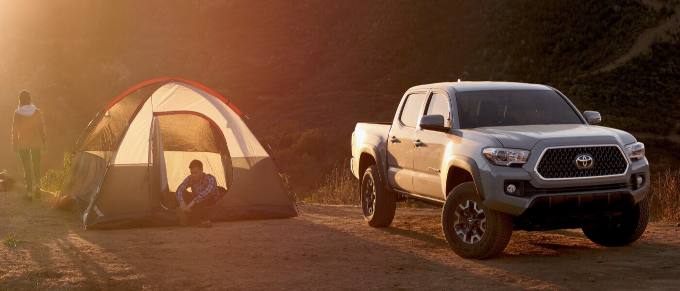 2019 Toyota Tacoma exterior at campsite