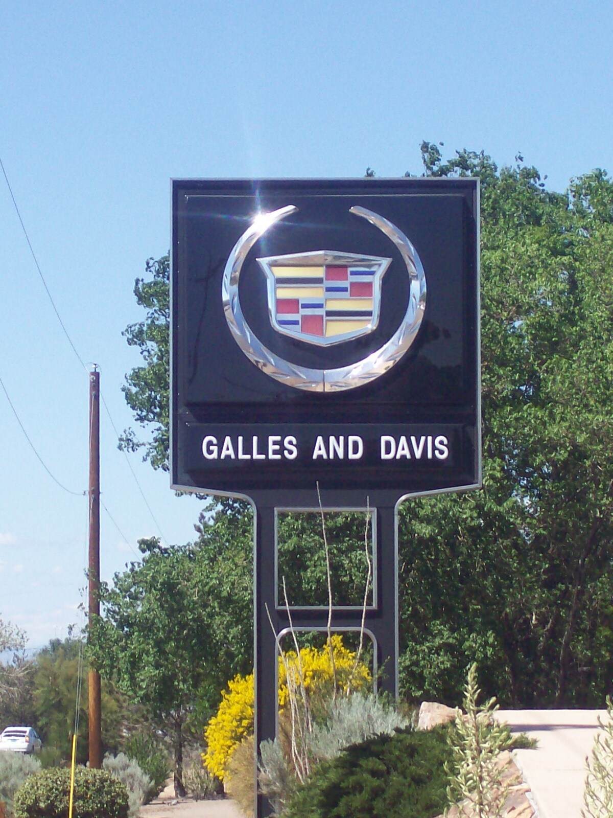Galles & Davis Cadillac Sign