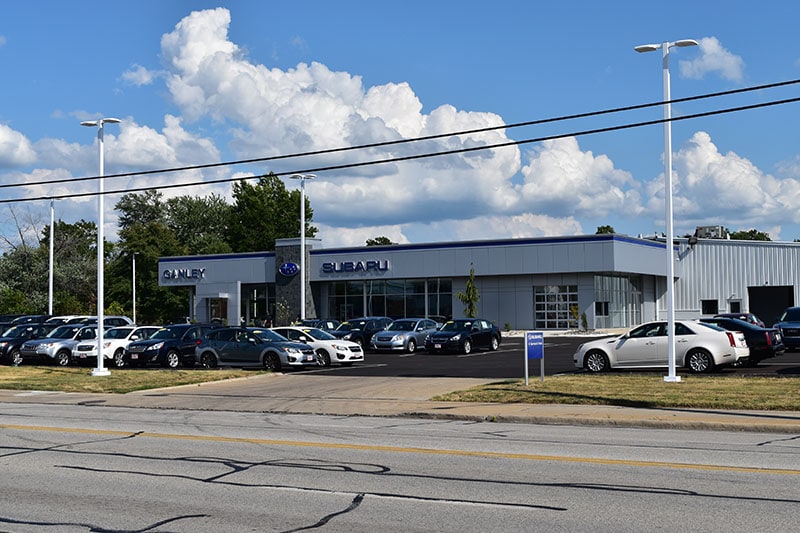 Ganley Subaru East showroom outside