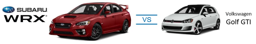 2017 Subaru WRX vs 2017 VW Golf GTI 2017 Subaru WRX vs 2017 VW Golf GTI