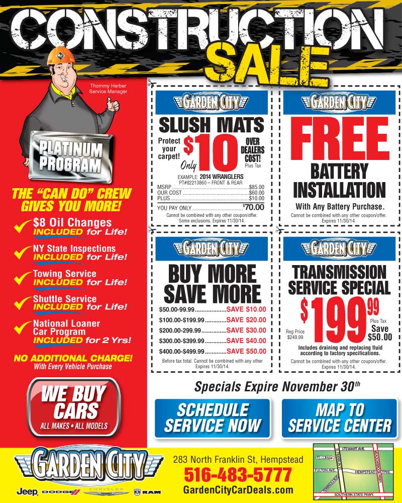 Jeep Chrysler Dodge RAM Service Deals at Long Island Jeep Chrysler Dodge RAM Dealer Oct 2014.jpg