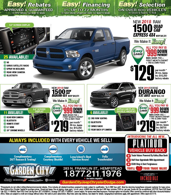 RAM 1500 Dodge Durango lease deals and sale at Long Island Dodge RAM Dealer June 15 2018.jpg