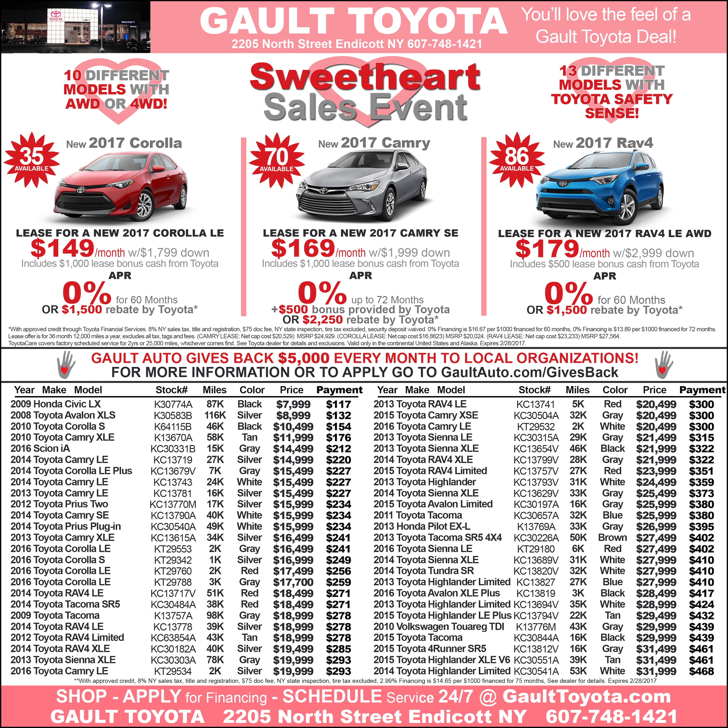 Gault Toyota New Toyota dealership in Endicott, NY 13760