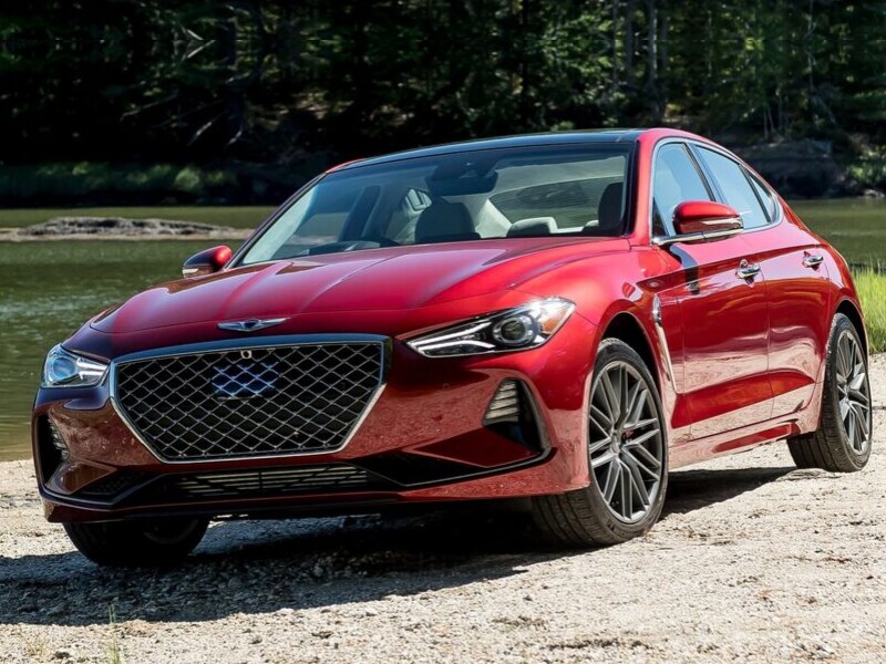 2020 Genesis G70 exterior red color