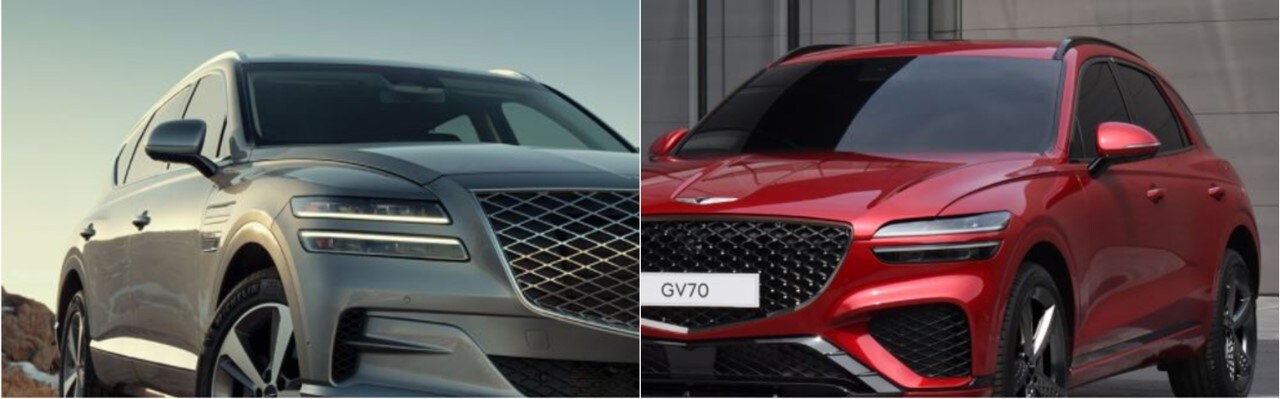 2021 Genesis GV80 vs GV70 1.jpg 2021 Genesis GV80 vs. 2021 Genesis GV70 exterior