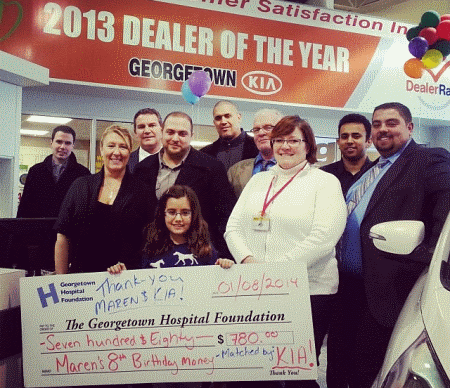 Georgetown Hospital Donation 2013