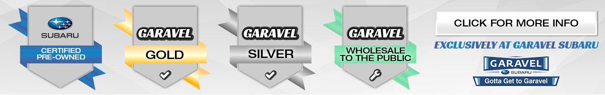 Used Car Levels at Garavel Subaru