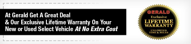 Gerald LIfetime Warranty