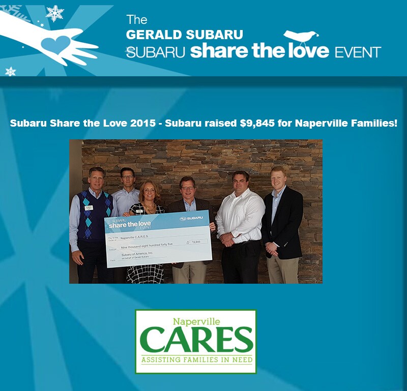 Gerald Cares Gerald Subaru of Naperville Car Dealers near North