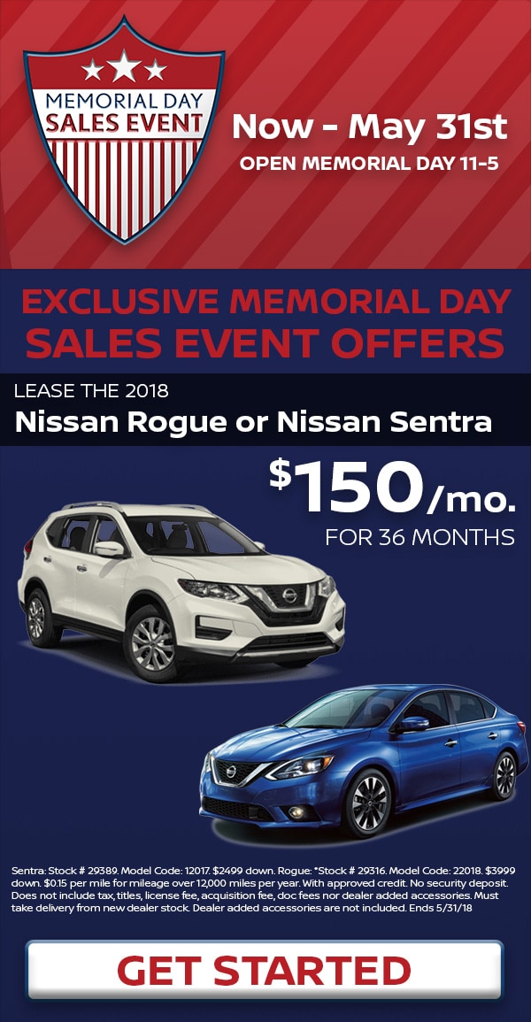 2018 Memorial Day Nissan Specials Germain Nissan