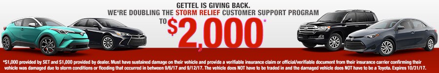 Toyota Hurricane Relief Rebate