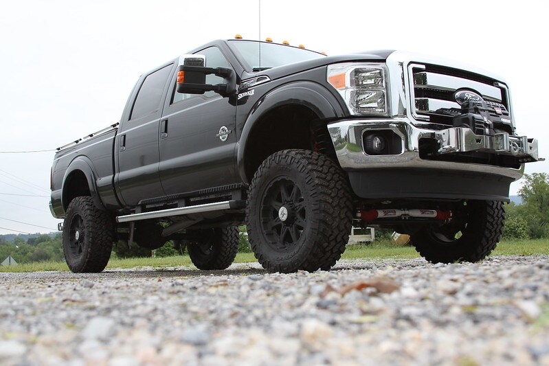 black lifted ford f-250