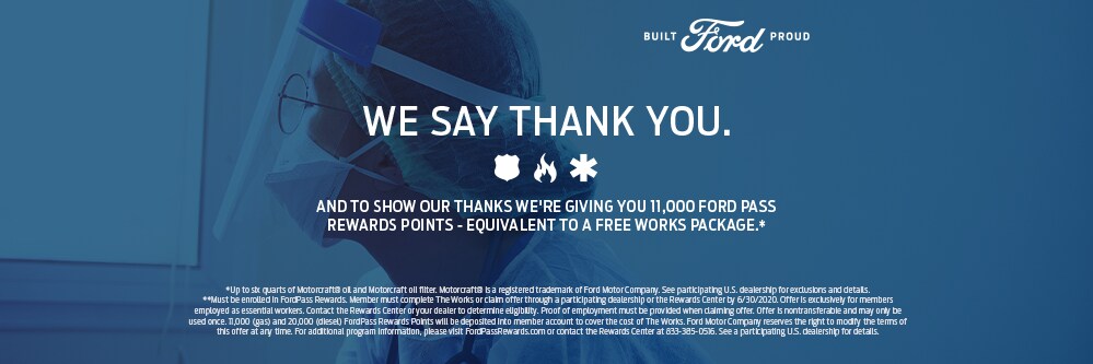 ford medical professionals 500 dollar bonus cash rebate