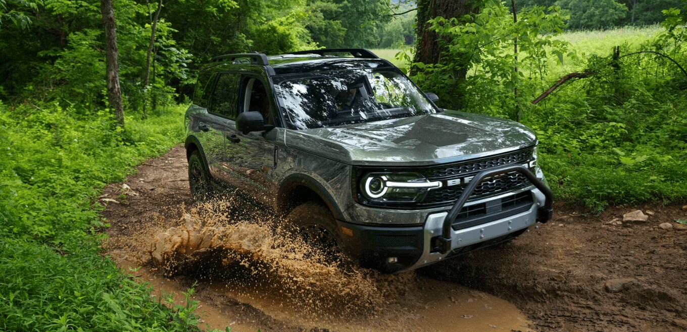 2026 Ford Bronco Sport exterior showing its overall dimensions and rugged styling