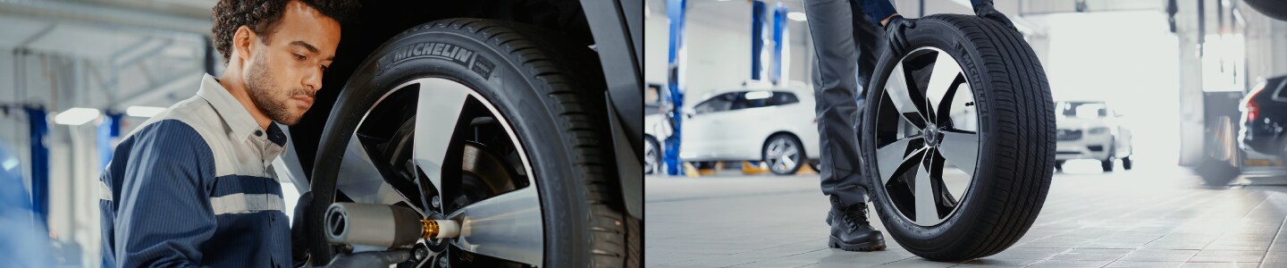 Volvo tire replacement and repair