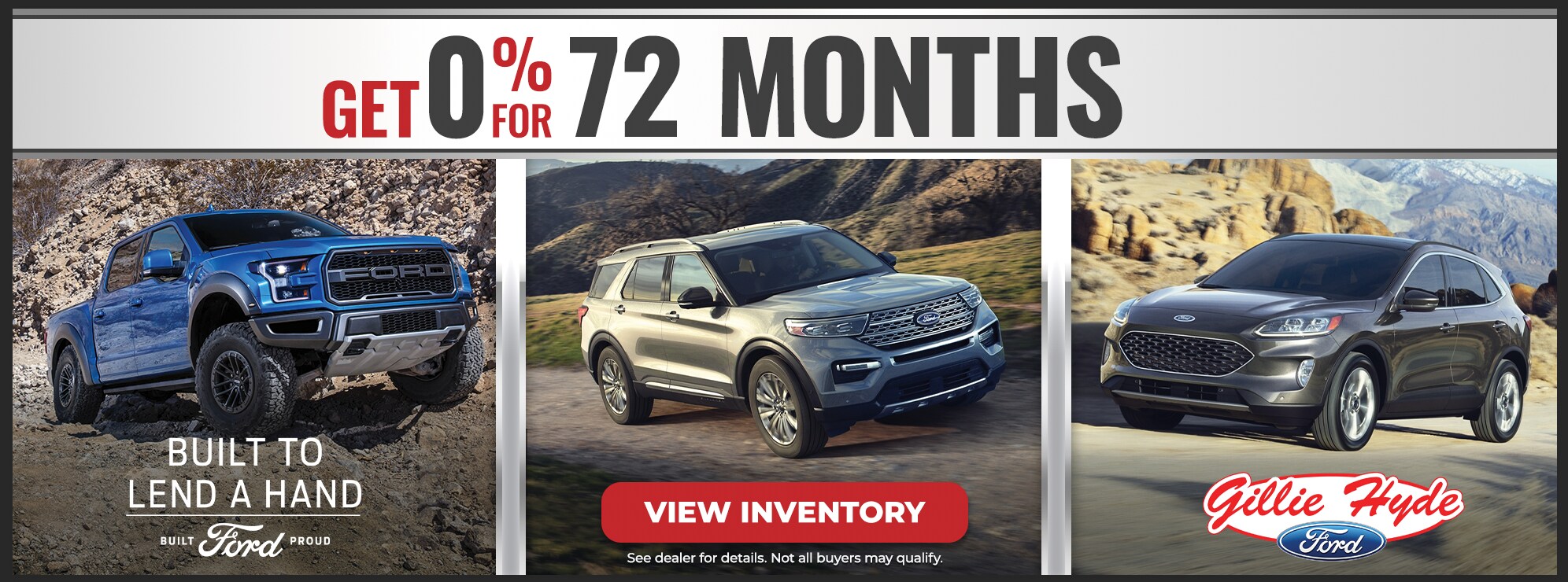 0% ford offer - gillie hyde