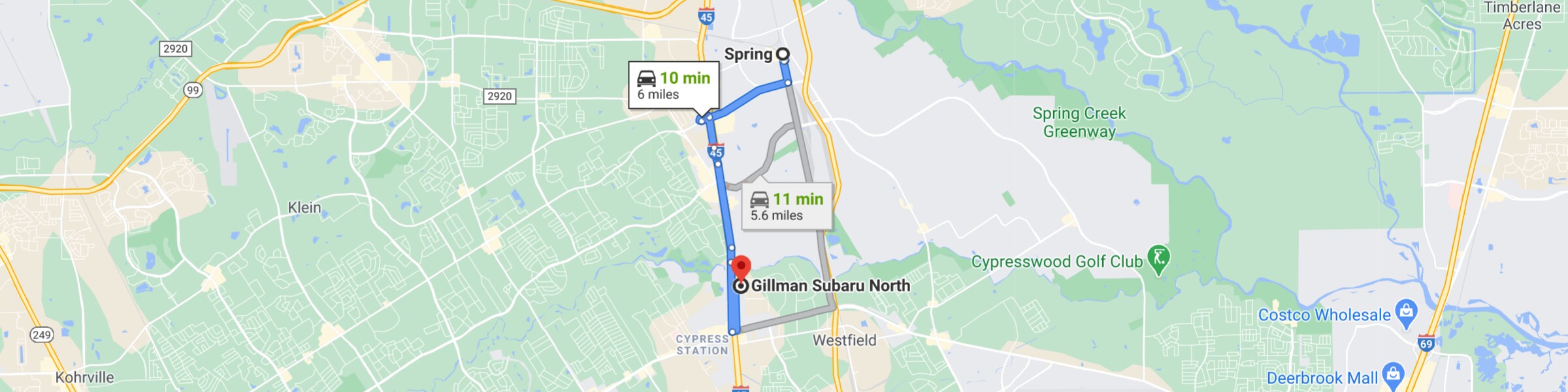 gillman subaru north spring tx