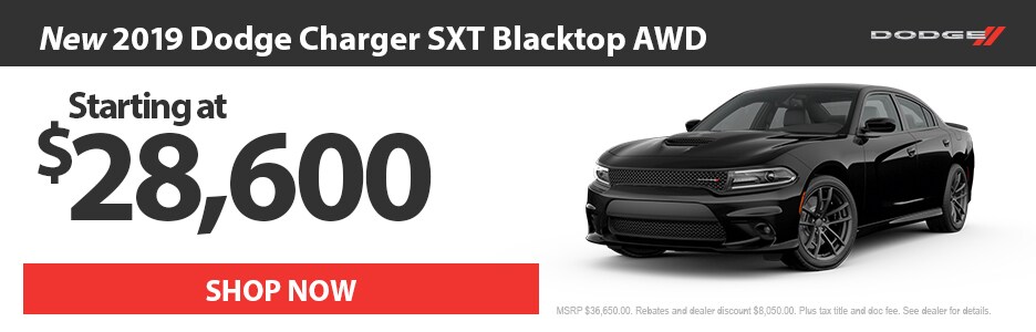 2019 Dodge Charger SXT Blacktop AWD