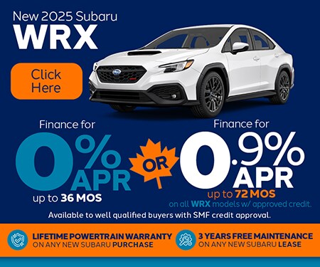PA Subaru Dealer WRX Special Offer