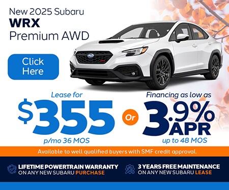 PA Subaru Dealer WRX Special Offer