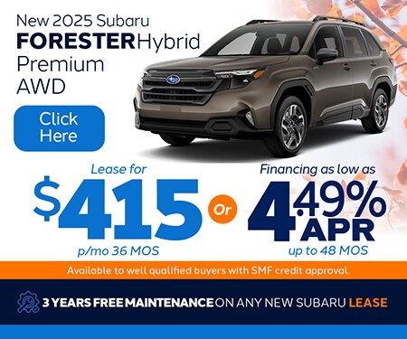 PA Subaru Dealer Forester Hybrid Special Offer