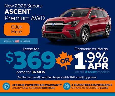 PA Subaru Dealer Ascent Special Offer