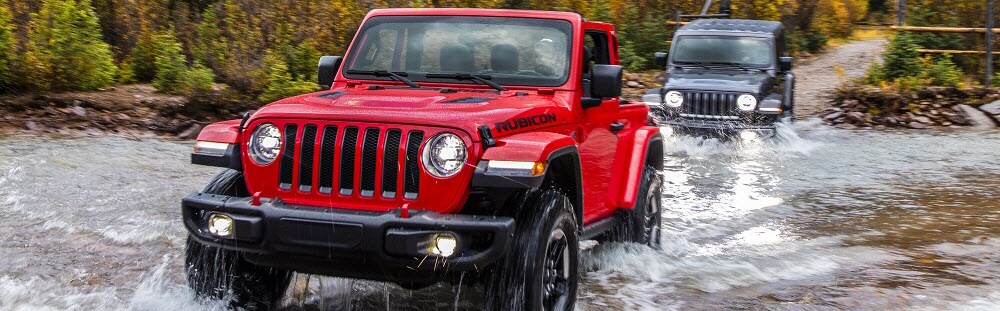 Jeep Wranglers Off-Roading