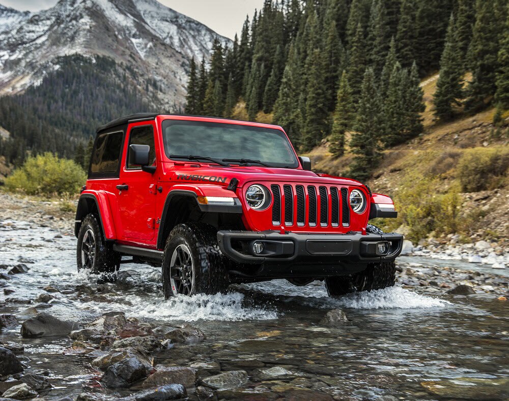 Jeep Wrangler Off-Roading in Water