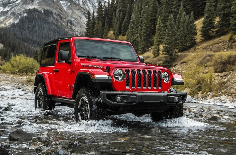 Jeep Wrangler in Water