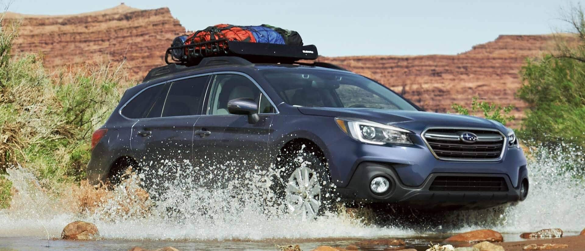 2018 Subaru Outback crossing a river